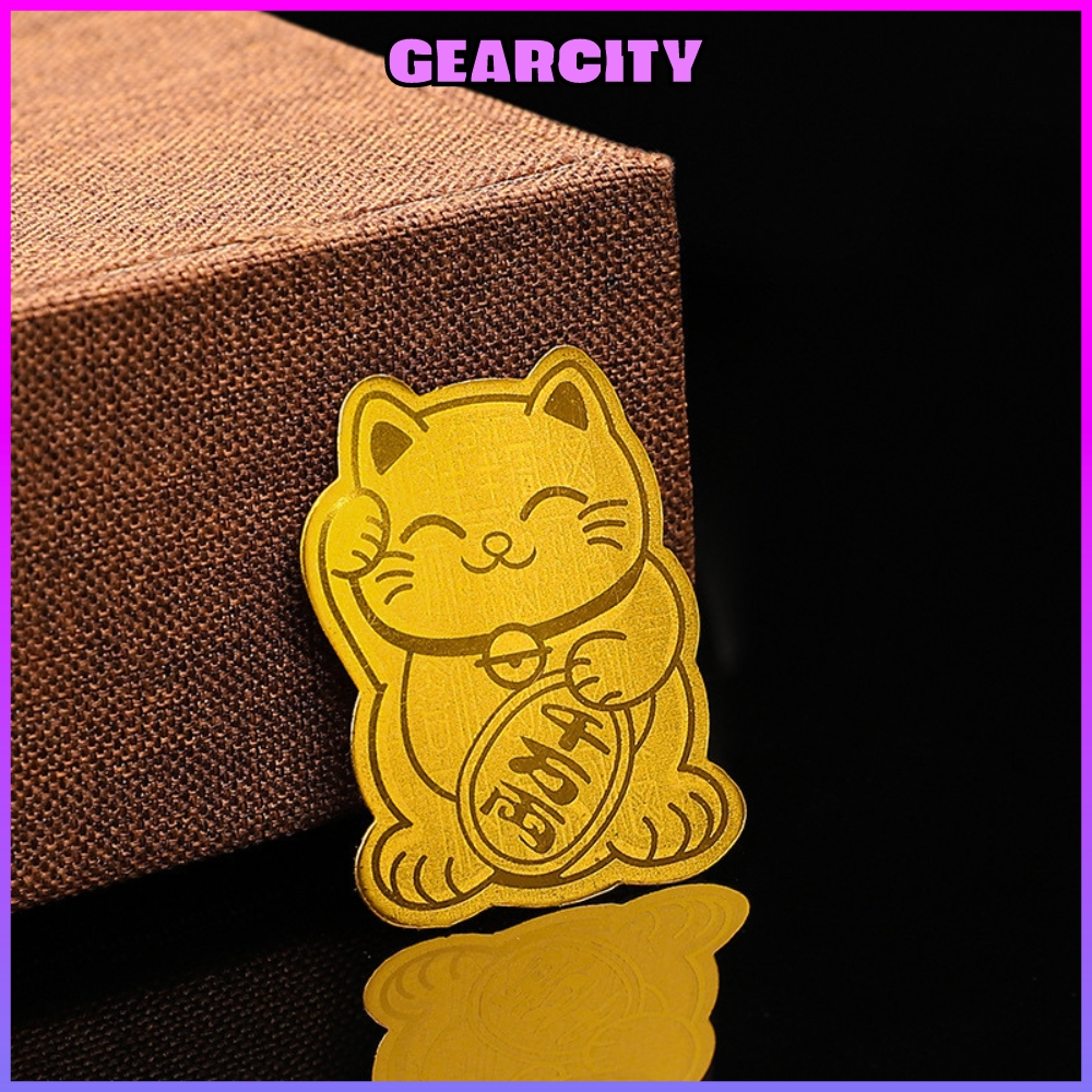 Mèo thần tài dán Điện Thoại cầu may mắn tài lộc sung túc - GEARCITY