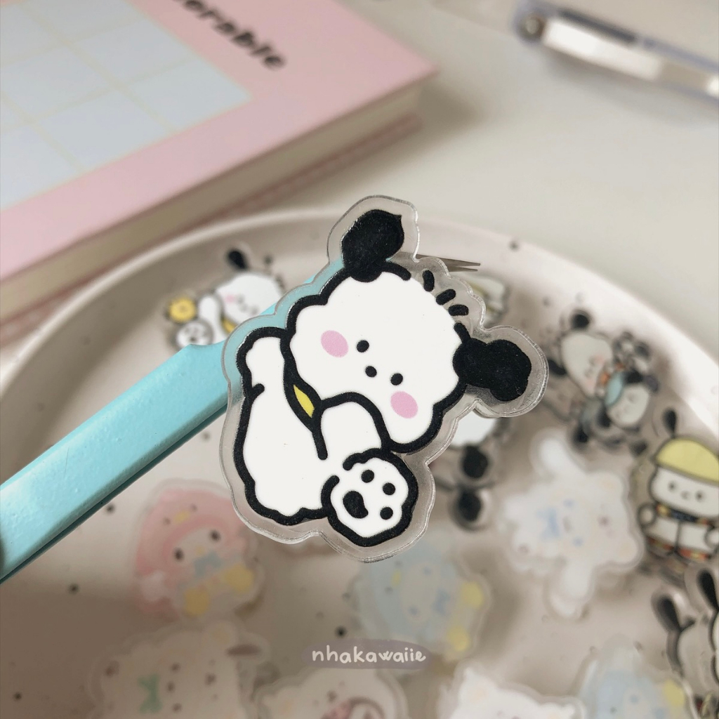 Kẹp giấy tài liệu acrylic hoạt hình dễ thương nhiều mẫu