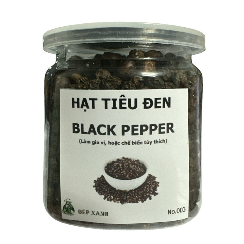 Hạt tiêu đen - Black Pepper Gia vị Bếp xanh hồ tiêu thơm ngon, siêu sạch