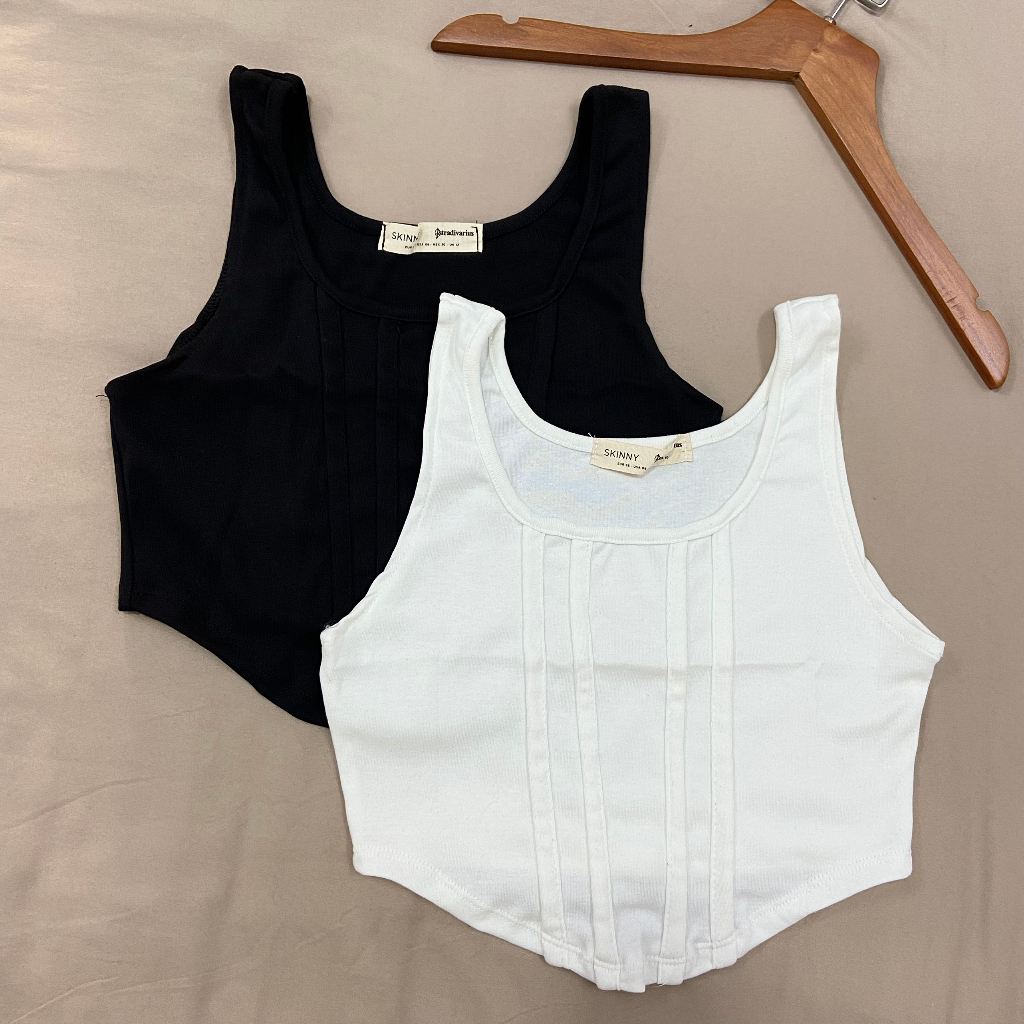 Áo CROSET dáng croptop vải thun trơn cotton co giãn | BigBuy360 - bigbuy360.vn