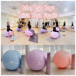 Bóng tập yoga màu pastel 65cm và 75cm - có kèm bơm