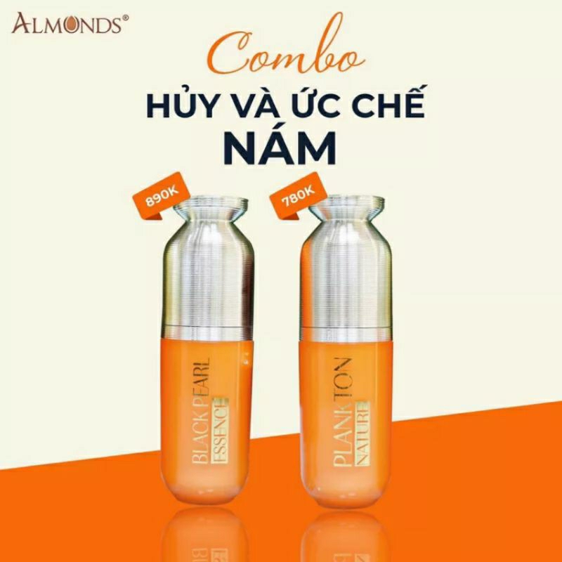 ALMONDS® 2 CHAI CAM ỨC CHẾ NÁM 💯Chính Hãng(tặng kem chống nắng nhỏ)