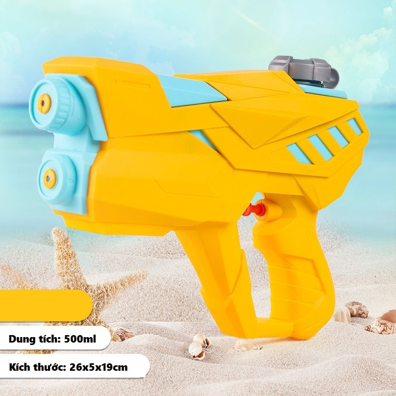 Đồ Chơi Súng Nước 2 Nòng Cho Bé Trai, Bé Gái Nhiều Màu Dung Tích Lớn 500ml - Đồ Chơi Súng Nước Cho Bé