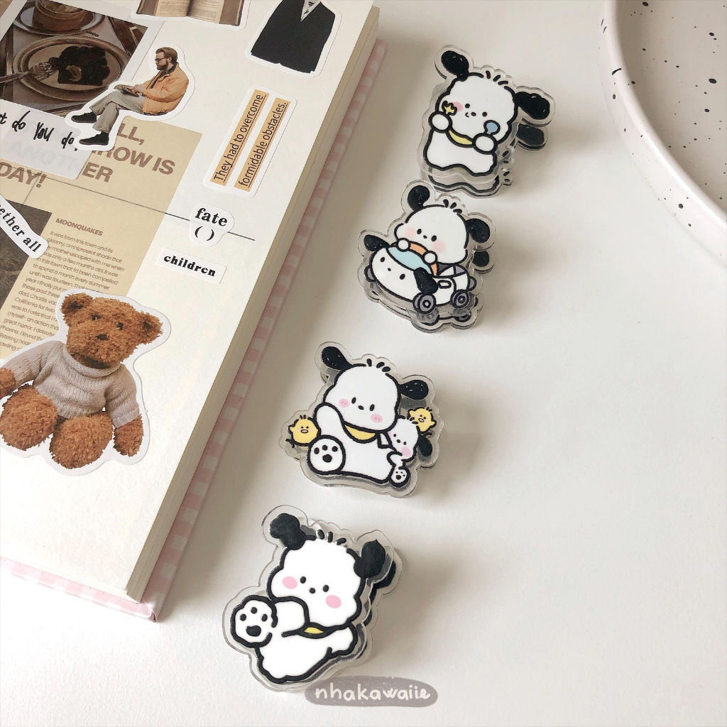 Kẹp giấy tài liệu acrylic hoạt hình dễ thương nhiều mẫu