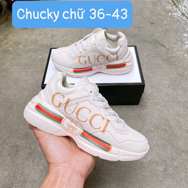 Giày Gucci Chunky Rhyton Chữ Ny Đen , Giày gucci ny cao cấp full hôp bill full size
