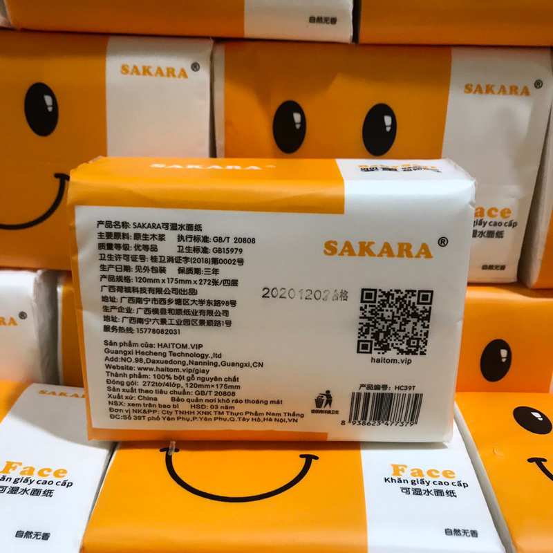 Giấy ăn Sakara 4 lớp