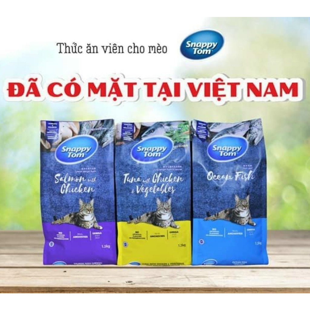 SNAPPY TOM thức ăn hạt khô dành cho mèo - Petshop Chubby Mew