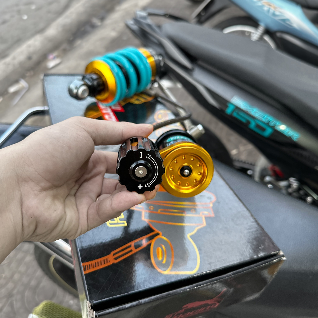 Phuộc Nitron 2 bình dầu Exciter 150/155 HPA Chỉnh Thật