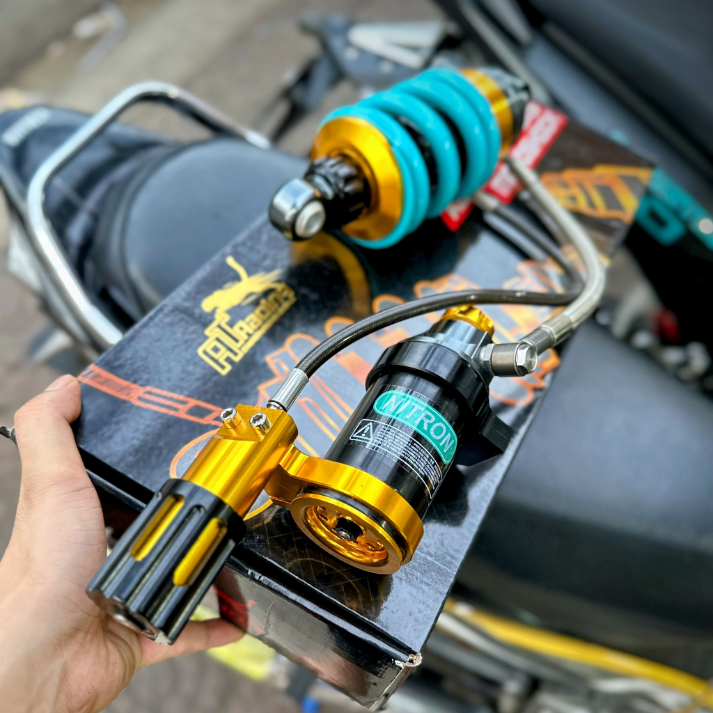 Phuộc Nitron 2 bình dầu Exciter 150/155 HPA Chỉnh Thật