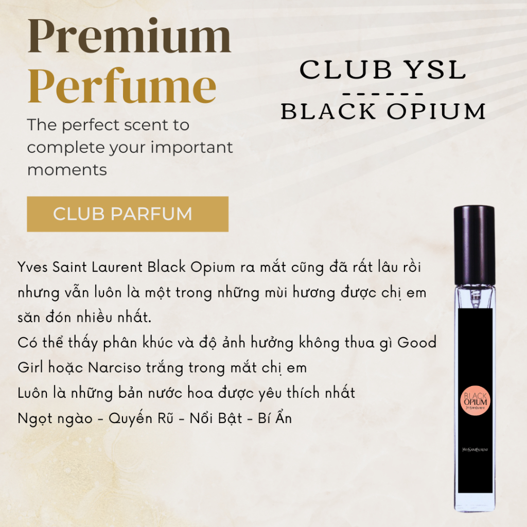 Nước hoa Nữ Yves Saint Laurent Black Opium