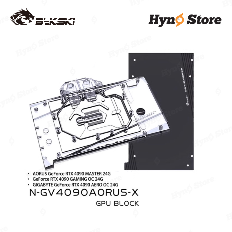 Block VGA Bykski N-GV4090AORUS-X ARGB Tản nhiệt nước custom - Hyno Store