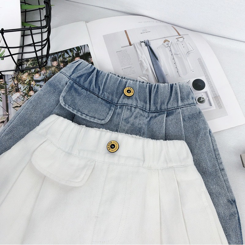 Quần jean đùi mềm phong cách hàn quốc cho bé trai