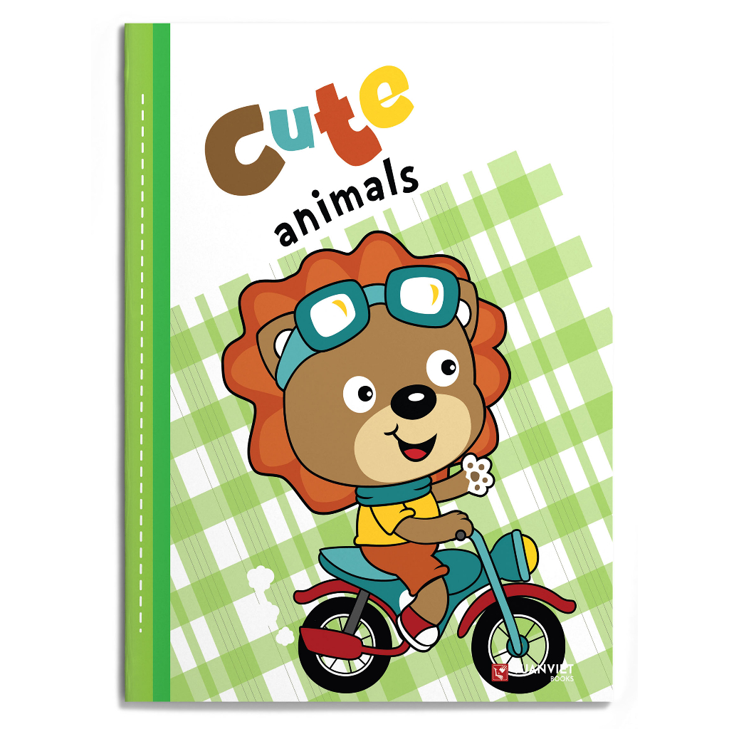 Tập học sinh 48 trang TUANVIETBOOKS Cute Animals-10 cuốn-Hình ngẫu nhiên-48 trang - 4 ôly vuông