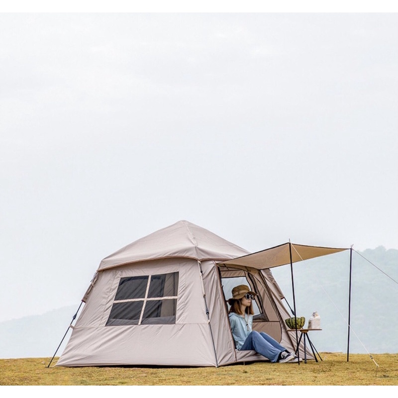 Lều cắm trại 3-4 người Mountainhiker + Tặng thảm cách nhiệt 2,5m, lều camping dã ngoại, Lều cắm trại dã ngoại tự bung
