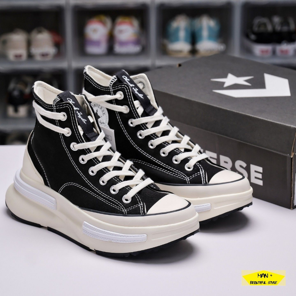 Giày Converse Run Star Legacy CX Black 2023,Giày CV nam nữ cao cổ màu đen, full box, freeship