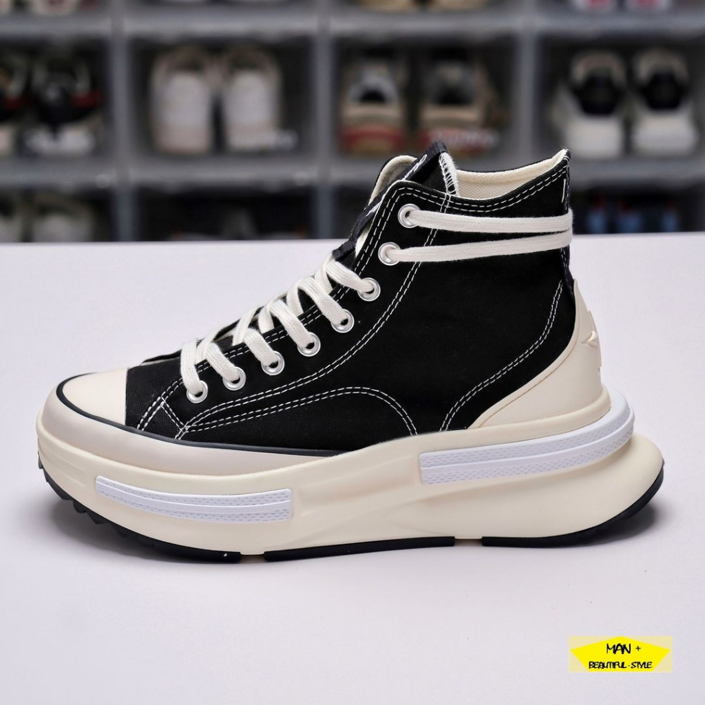 Giày Converse Run Star Legacy CX Black 2023,Giày CV nam nữ cao cổ màu đen, full box, freeship