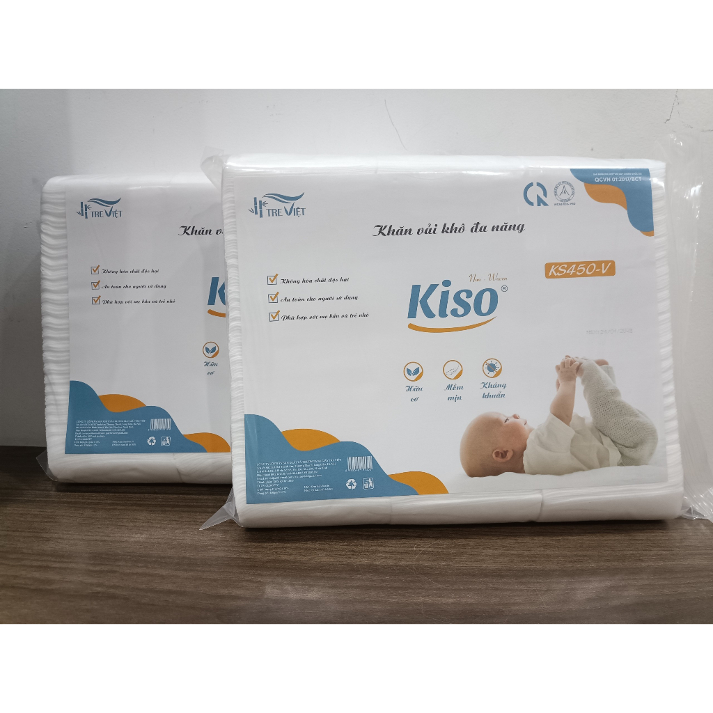 Khăn vải khô Kiso 450G, 280G Chính hãng Tre Việt