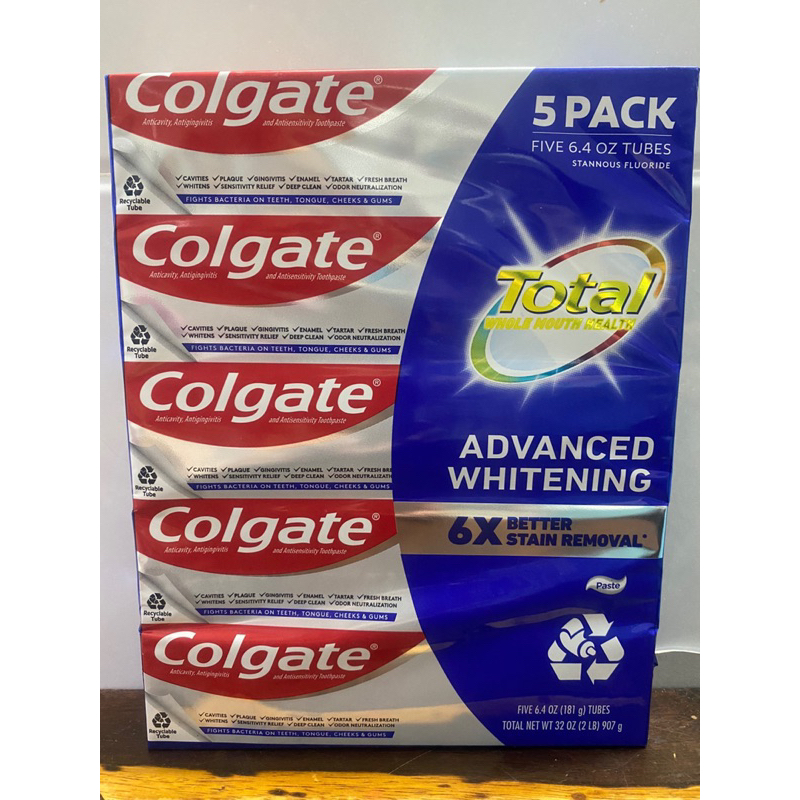 Kem đánh răng Colgate Total SF ADVANCED WHITENING 181g