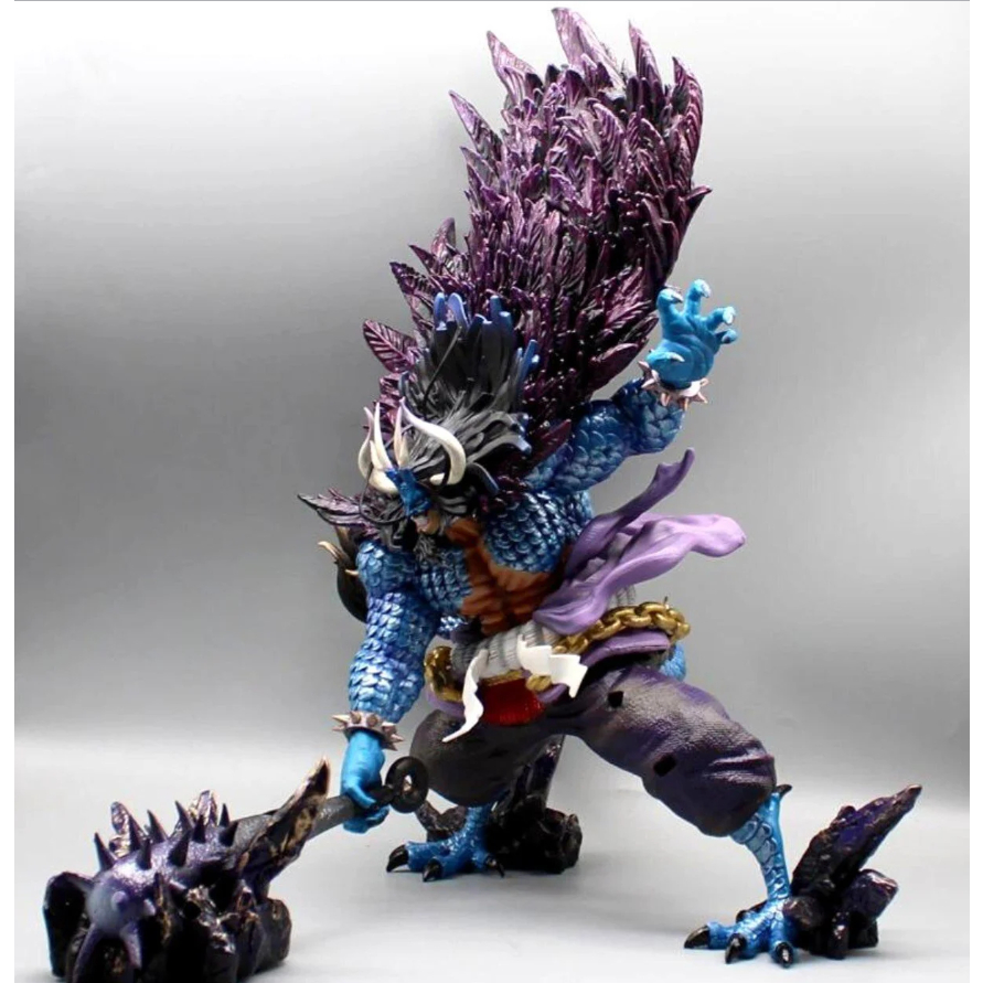 Mô Hình OnePiece Kaido dạng rồng siêu đẹp Cao 51cm - rộng 41cm - nặng 5kg + phụ kiện đi kèm Haki + chùy + nam châm