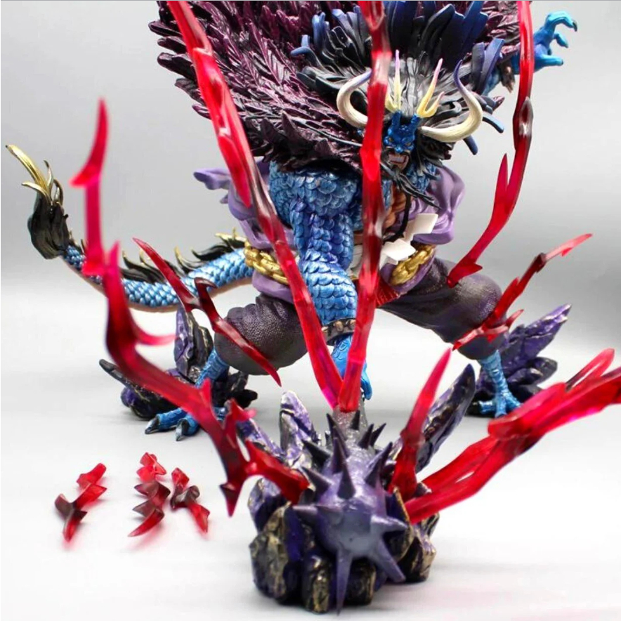 Mô Hình OnePiece Kaido dạng rồng siêu đẹp Cao 51cm - rộng 41cm - nặng 5kg + phụ kiện đi kèm Haki + chùy + nam châm