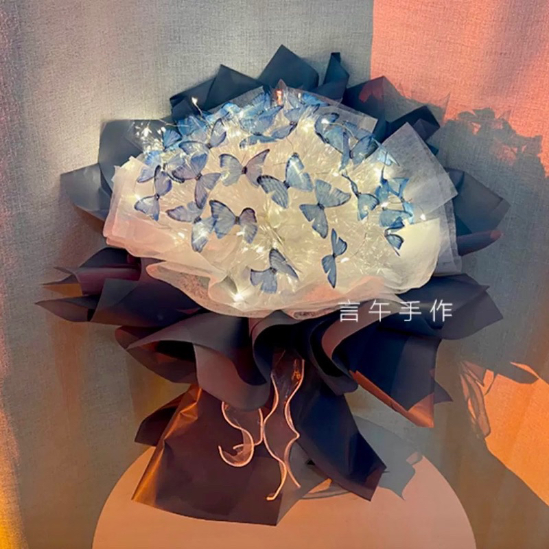 Bó hoa DIY hình 🦋 handmade 20/11 full phụ kiện tự làm quà tặng sinh nhật bạn gái, quà tặng người yêu, tặng thầy cô