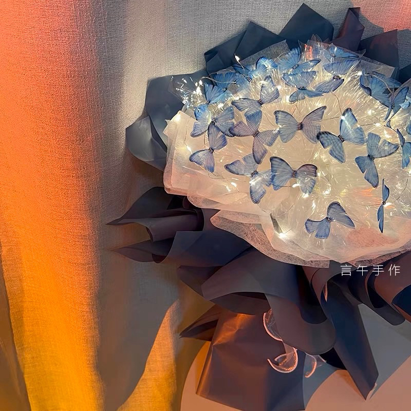 Bó hoa DIY hình 🦋 handmade 20/11 full phụ kiện tự làm quà tặng sinh nhật bạn gái, quà tặng người yêu, tặng thầy cô