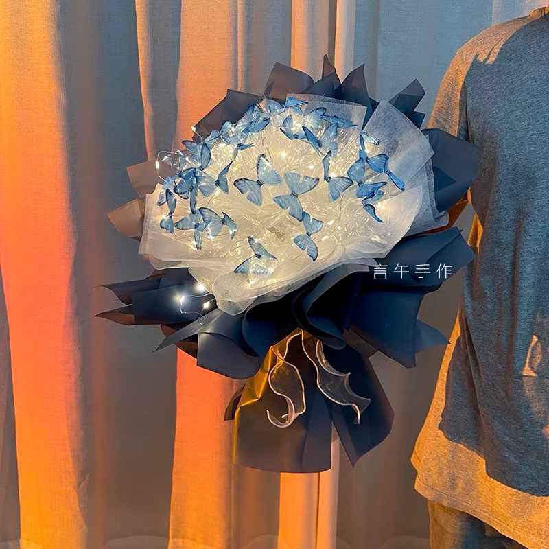 Bó hoa DIY hình 🦋 handmade 20/11 full phụ kiện tự làm quà tặng sinh nhật bạn gái, quà tặng người yêu, tặng thầy cô