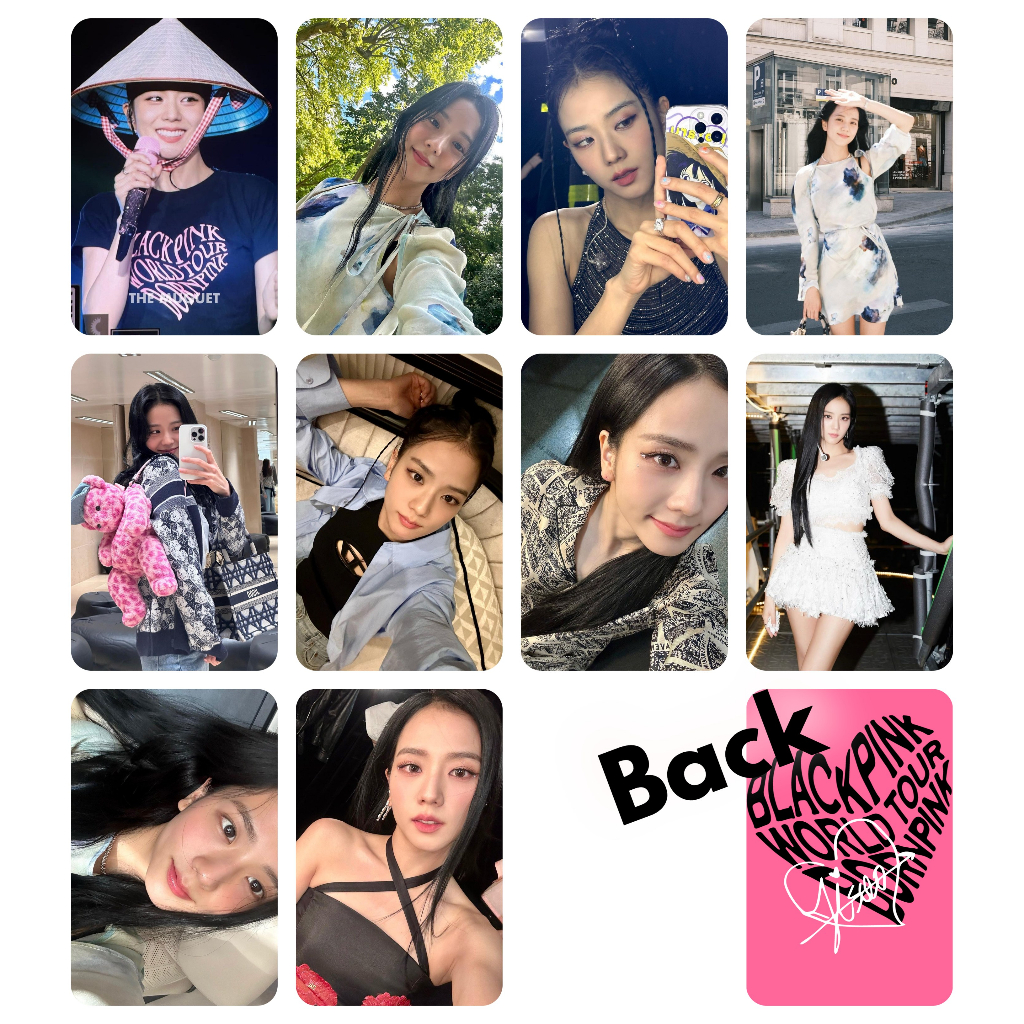Set 10 card bo góc giấy ảnh thành viên BLACKPINK - Jisoo