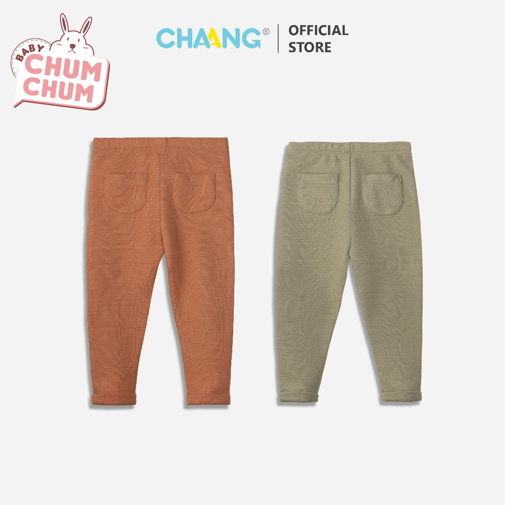 Quần Dài Nỉ Gân Túi Trước Treasure Cho Bé CHAANG AW23D9
