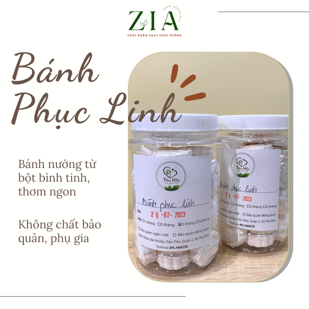 BÁNH PHỤC LINH NƯỚC CỐT DỪA, BỘT BÌNH TINH NƯỚNG GIÒN TRUYỀN THỐNG HỦ 250G, BÁNH BÉO, RẤT THƠM, TAN TRONG MIỆNG