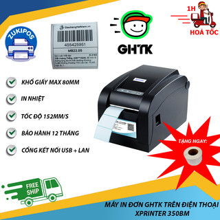Máy in tem giao hàng tiết kiệm xprinter xp-350bm bằng điện thoại siêu tiện lợi - zukipos
