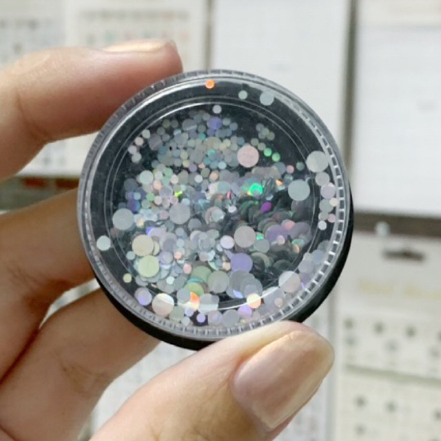 Hủ giấy tròn trang trí móng tay