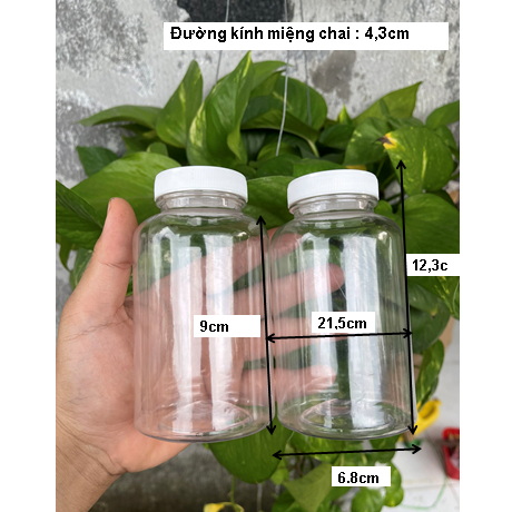 CHAI NHỰA PET TRONG 300ML ĐỰNG VIÊN NANG,VIÊN NÉN,VIÊN HOÀN KÈM MÀNG SIU VÀ HÚT ẨM 1G