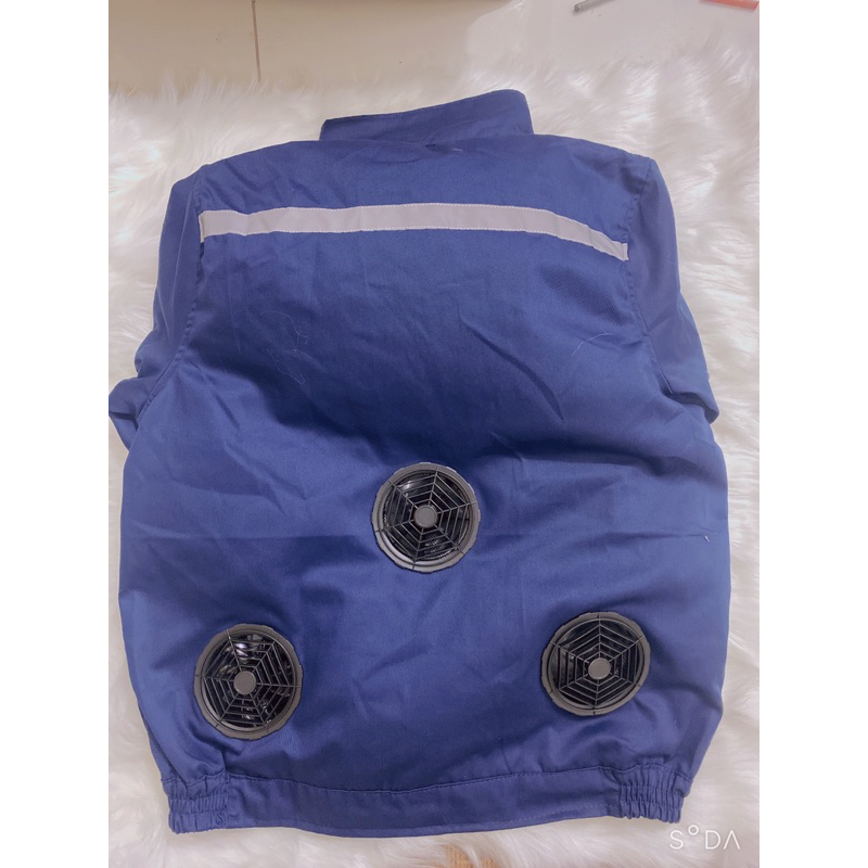 Áo điều hoà 3 quạt gió cao cấp - nam nữ pin  khủng 50.000mah