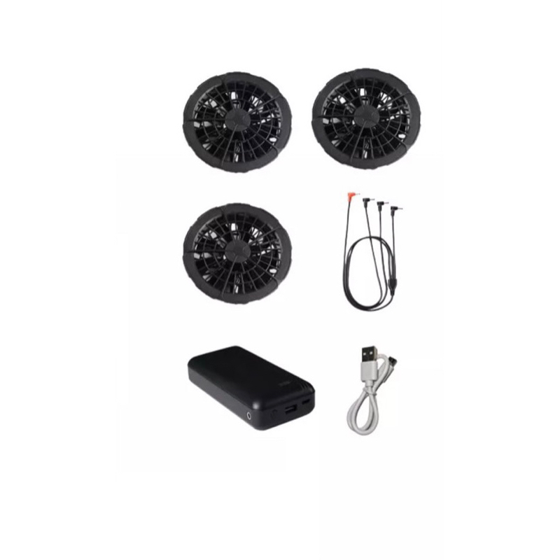 Áo điều hoà 3 quạt gió cao cấp - nam nữ pin  khủng 50.000mah