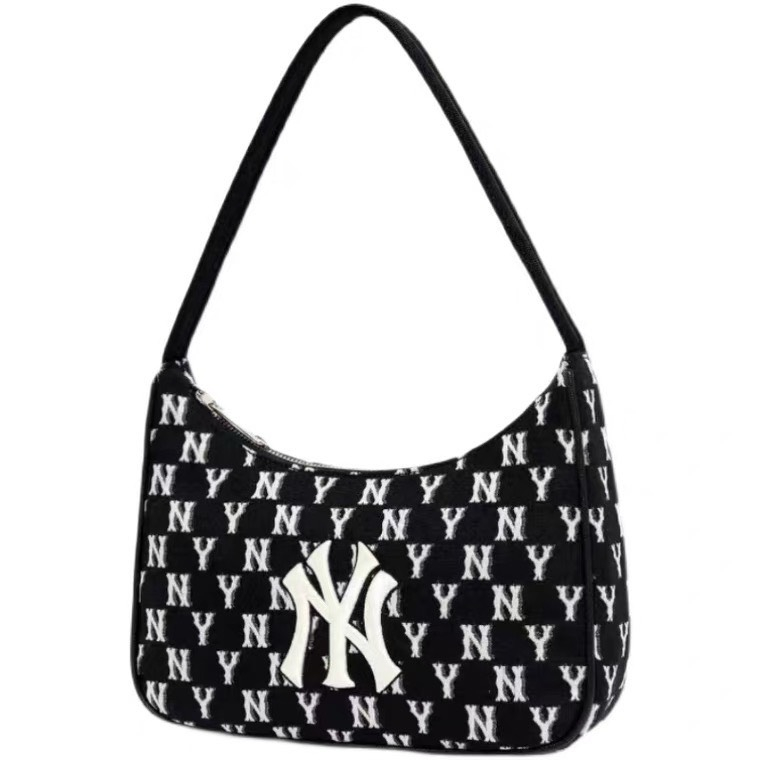 Túi Kẹp Nách Da In Chìm MLB Mẫu SIÊU HOT 2 Màu - Túi Kẹp Nách Họa Tiết Thêu Chữ NY Cao Cấp Mẫu Mới