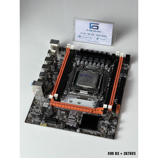 Combo X99 + CPU 2676v3 + Ram 16G ECC cực xịn sò giá tốt để lắp ráp máy Bảo hành 3 tháng