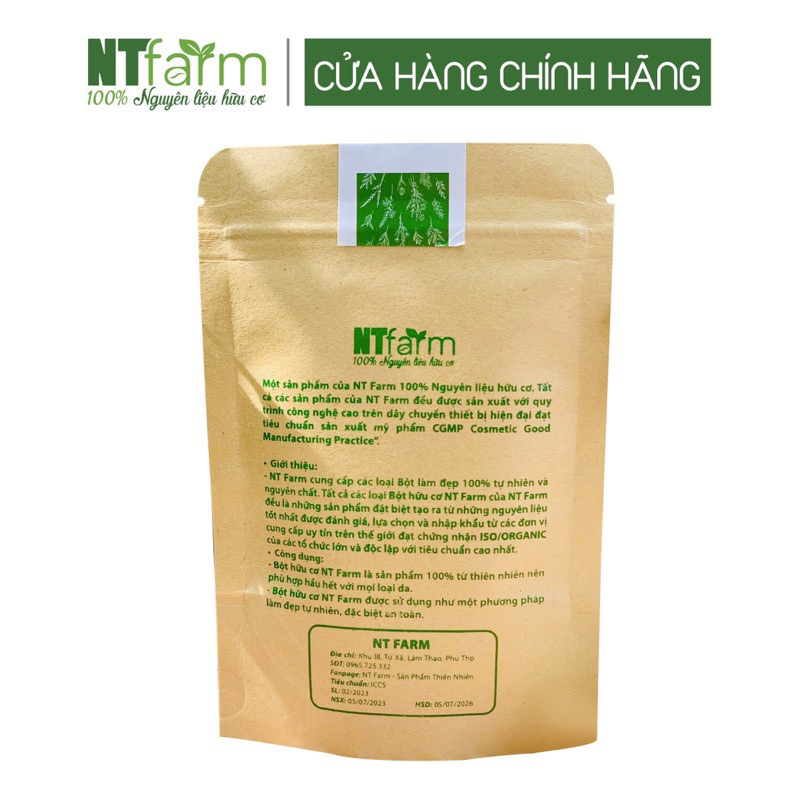Bột Tía Tô NTFARM hữu cơ nguyên chất 100gr
