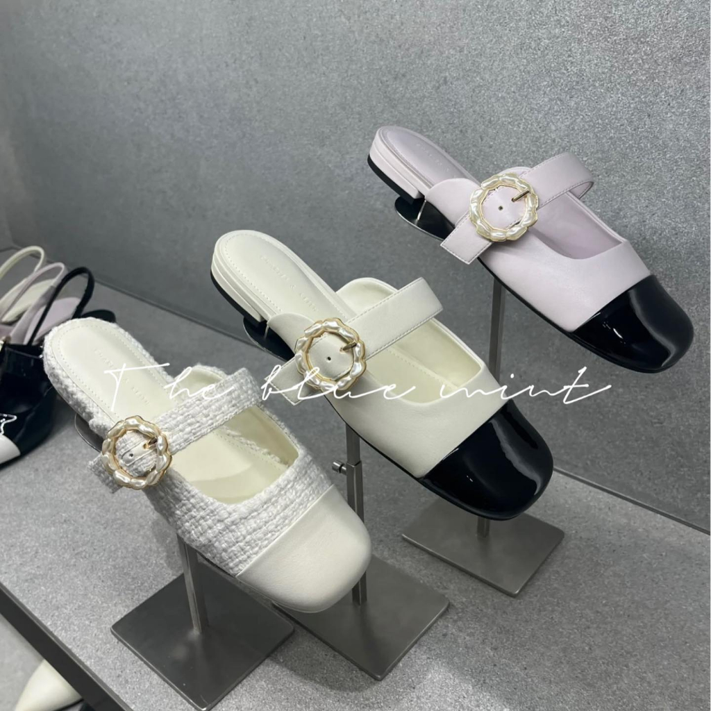 Giày bệt mũi vuông quai ngang hở gót thời trang nữ mẫu mới