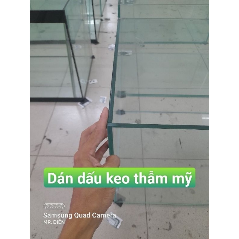 Hồ 644 chơi thủy sinh 60x40x40 DxRxC full 8li, có mã freeship