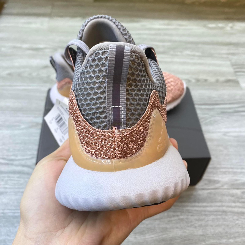 Giày thể thao sneaker alpha bounce 2018 hồng đốm xám