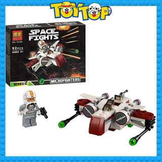 Lắp ráp tàu bay vũ trụ mini Star Wars ARC 170 Starfighter xếp hình tàu chiến không gian Bla 10359 mô phỏng 75072
