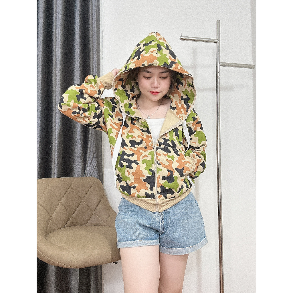 ÁO KHOÁC ĐỐM BEO NÓN TO MẪU MỚI