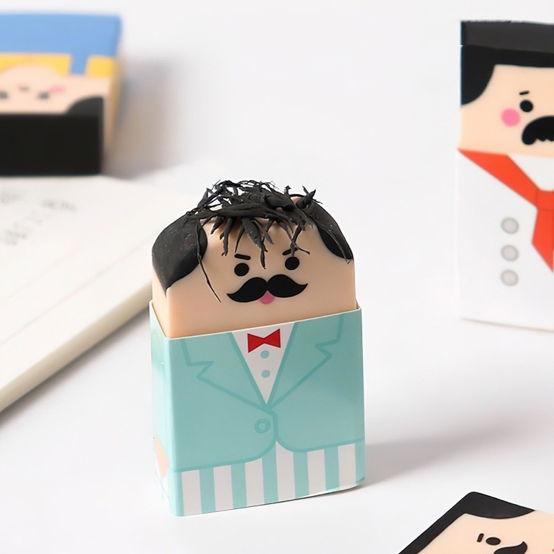 Cục Tẩy Cao Su Hình Nhân Vật Hoạt Hình đầu hói , gôm tẩy đầu hói dễ thương