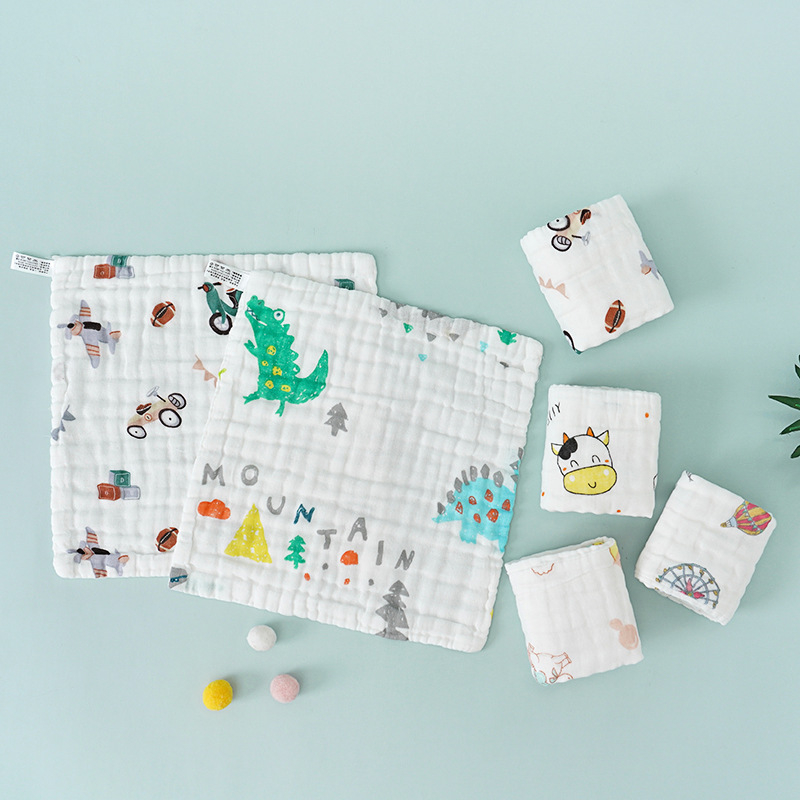 Khăn xô sữa cho bé sơ sinh 6 lớp, dày mịn siêu mềm, mịn rửa mặt, tắm cho bé sơ sinh A77