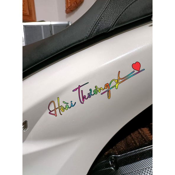 In tên dán xe theo yêu cầu, tem xe theo tên, decal xe theo yêu cầu, decal theo tên,TEM DÁN XE CHỮ KÝ