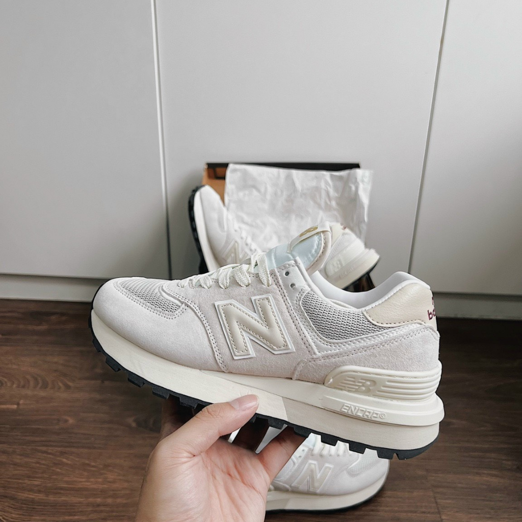 Giày thể thao Nb 574 Legacy Ivory xám trằng-Full box