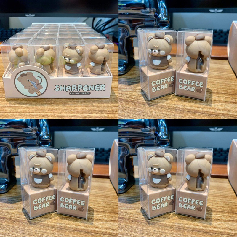 CHUỐT BÚT CHÌ MINI SÁNG TẠO HÌNH GẤU NÂU