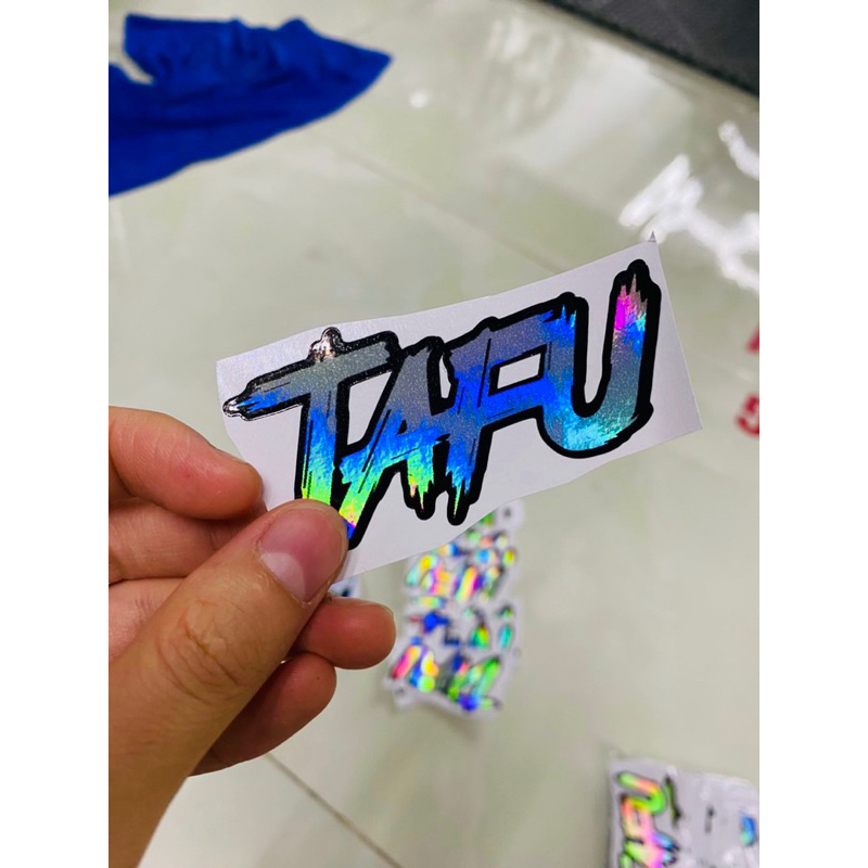 Tem dán xe máy Race -Tafu 7 màu cao cấp chuyển màu theo góc nhìn