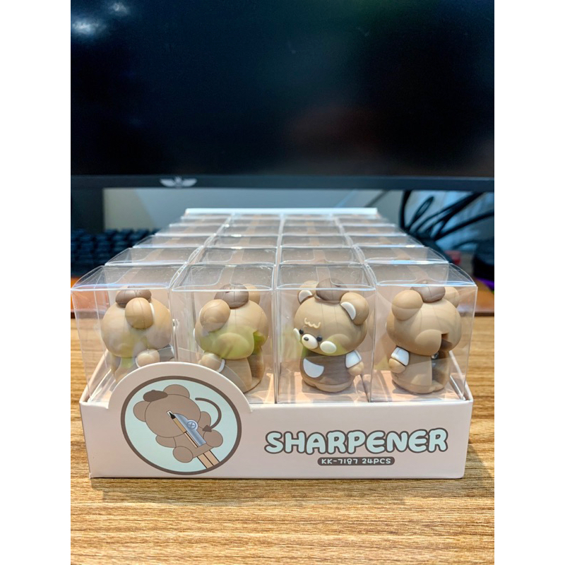 CHUỐT BÚT CHÌ MINI SÁNG TẠO HÌNH GẤU NÂU